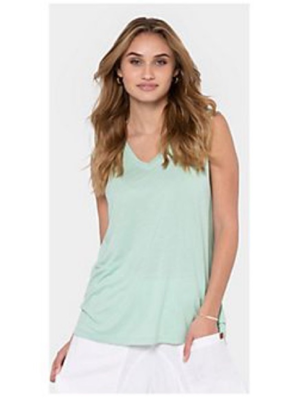 Peace Love World Mia Mint V-Neck Sleeveless Tank